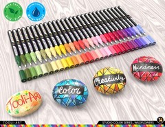 28 Wildflower Colors Acrylic Paint Pens 1 Count (Pack of 28), WILDFLOWER XF