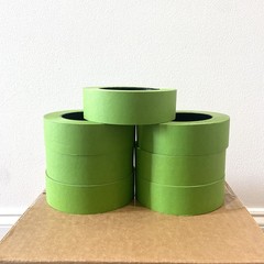 Lot Of 32 Rolls 1.5″ X 60 Yrds Green Painters Masking Tape Fine Edge MADE IN USA
