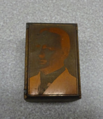 Braddock PA Lutheran Church Wood Copper Plate Photo Negative 1-1/2″ Vintage