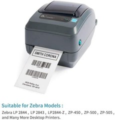 Direct Thermal 4×6 450/per roll 1800 Labels 4 Rolls Shipping Zebra Eltron etc.