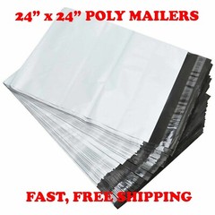 24×24 POLY MAILERS SHIPPING ENVELOPES SELF SEAL PACKAGING BAGS 2.5 MIL 24″ x 24″