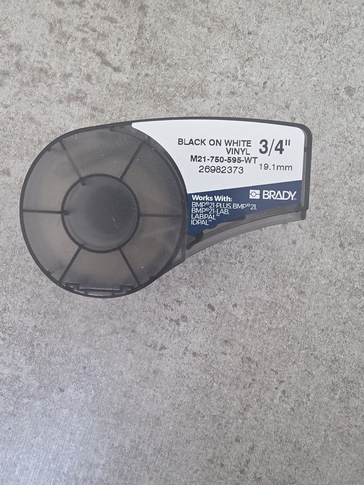 Brady M21750499 Label Tape – Black on White