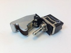 HD ON/OFF DPST 4P TOGGLE SWITCH 20 AMP WITH COVER CHROME
