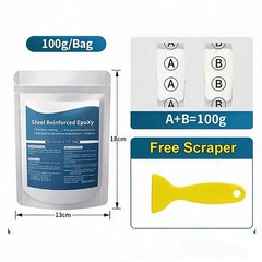 Steel Reinforced Epoxy Putty-Epoxy Putty Fast Repair Clay,Waterproof Heat-Resist