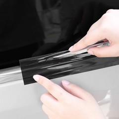 Share 2″ x 30 Ft High Gloss Vinyl Tape for Black Out Chrome Delete Window Trim