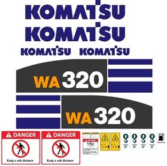 For Komatsu WA320-5L Wheel Loader | Replacement Decal Set | FREE SHIPPING