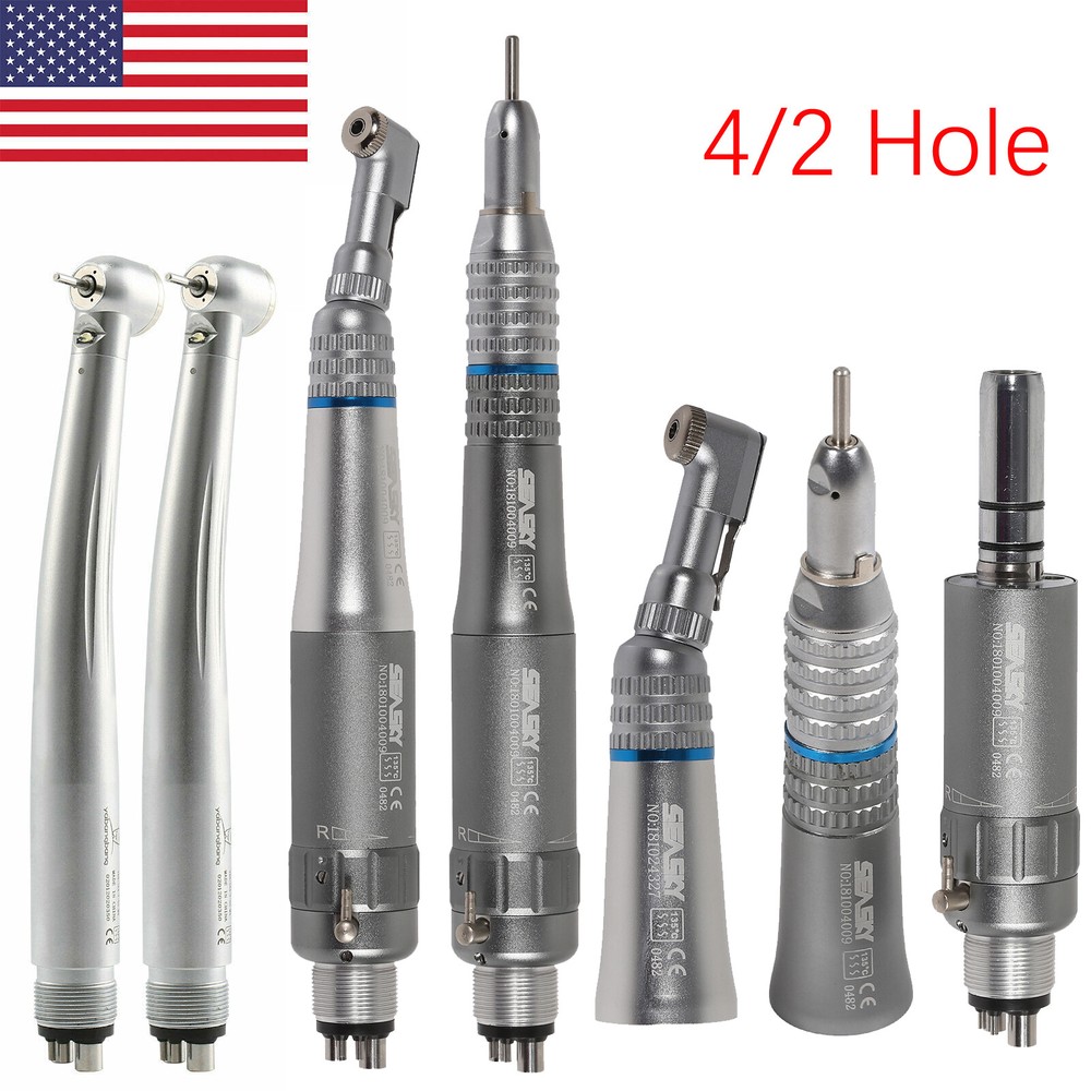 NSK Pana Max Style Dental (LED) High Low Speed Handpiece 4/2Hole Air Turbine kit