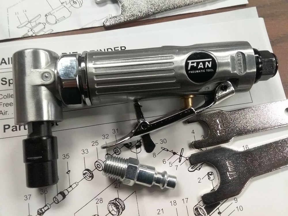 1/4″ Right Angle Air Die Grinder, $33.00 free shipping USA part# DG-KL204G–new
