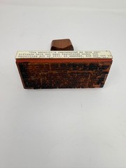 Vintage Wood Handle Rubber Stamp Securities Act of 1933 Stock Certificate Legal