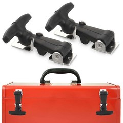 2-10pcs Flexible Hood Hasp Rubber Draw T Handle Latch with Zinc Plated Hardware