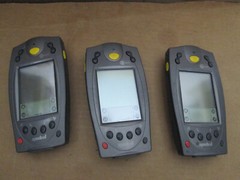 Lot of 3 Symbol Palm Powered N410 SPT1800-TRG80400 Barcode Scanner -SOLD AS-IS