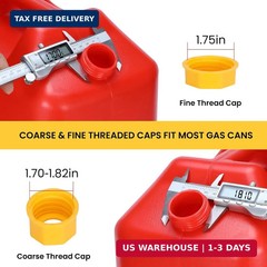 Upgraded Gas Can Spout Replacement, 3-Pack Gas Can Nozzle Leak-Proof Design, wit