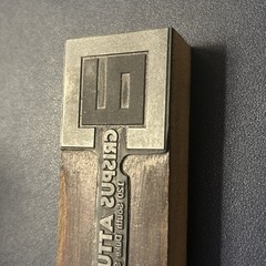 Crispus Attucks building campaign York PA | Vintage letterpress printing block
