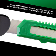 20 Safety Box Cutter Utility Knife Tool Retractable Snap off Razor Blade GREEN