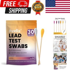 30 PCS Lead Kit for Dishes, Lead Testing Swabs for Paint & Jewelry,