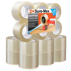 18 Rolls 3″ Extra-Wide Clear Shipping Packing Moving Tape 110 yard/330′ ea -2mil