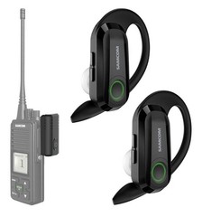 SAMCOM BTEAT-02 Wireless Earpiece with 2 Pin Dongle for FPCN30A/FPCN10A Radios