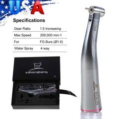 Dental 1:5 Increasing Contra Angle LED Handpiece Fit NSK Electric Motor X95L