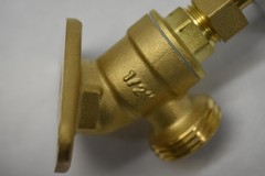 Lead-Free Brass Hose Bibb Spigot Faucet Set of 2 1/2 in FIP x 3/4 in GHT White