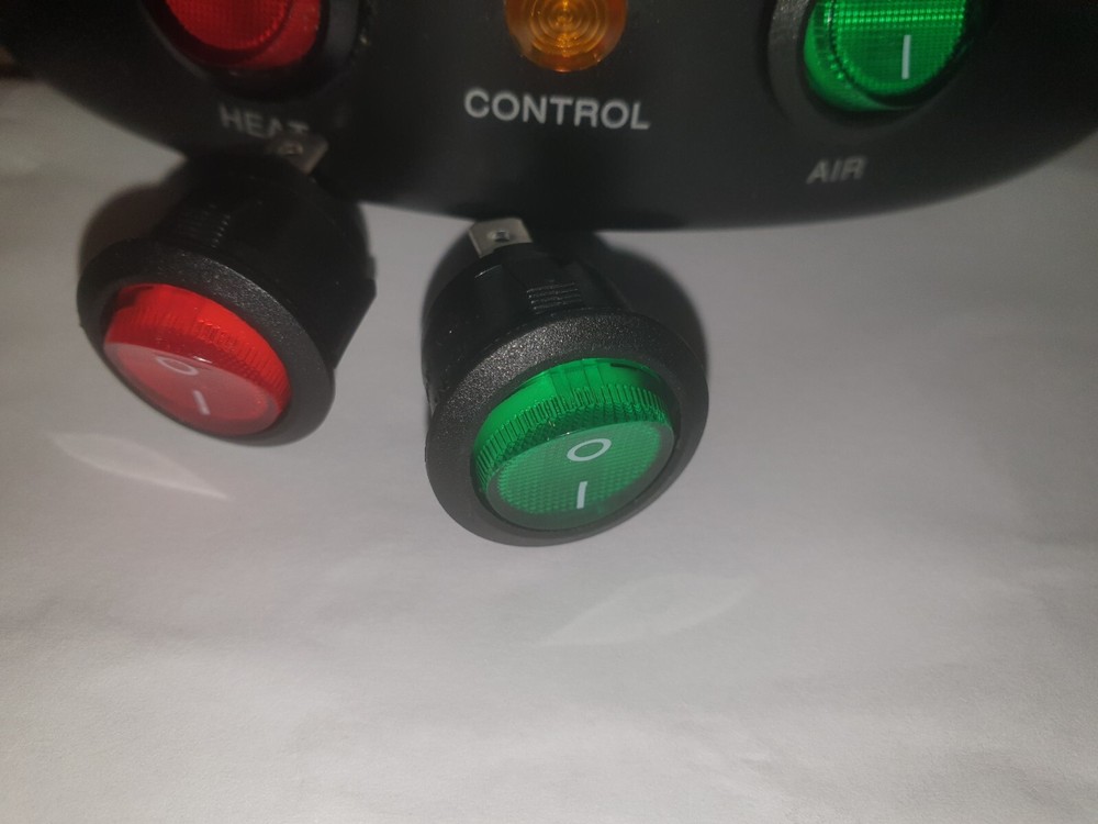 Volcano Classic POWER & HEAT/AIR Replacement Both Red & Green Switches, 120VAC