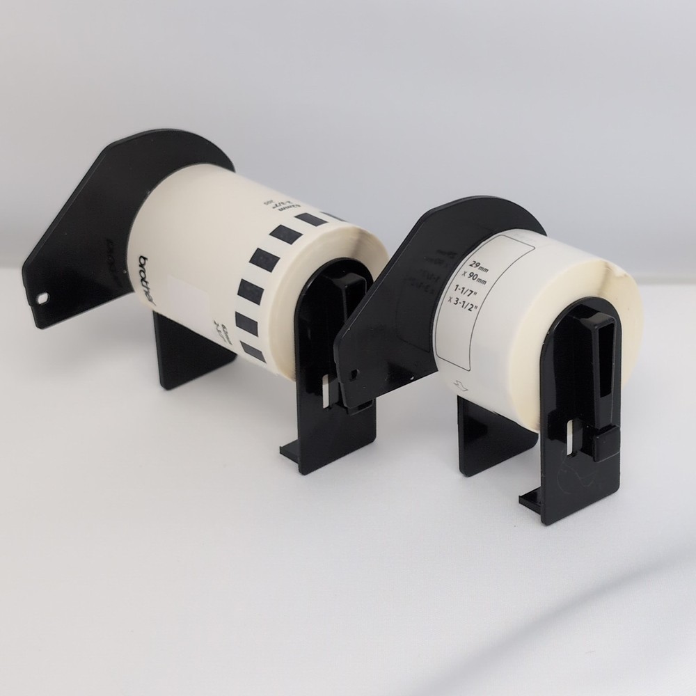 Brother DK-1201 29mm x 90.3mm & DK2205 62mm Labels – Lot of 2 SAMPLE Rolls