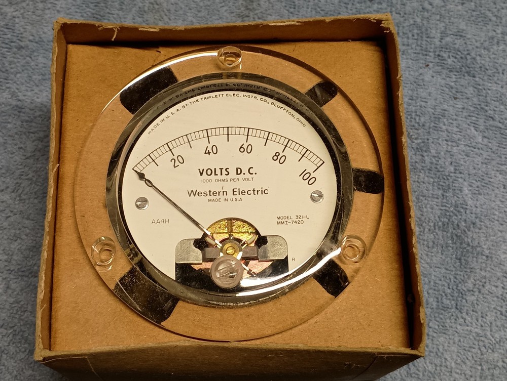 Western Electric Model 321-L 0-100 DC Volt Panel Meter