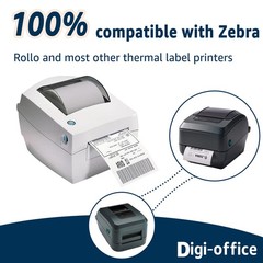 Direct Thermal Shipping Labels Compatible with Zebra Rollo Printer 4X6 4X2 4×3