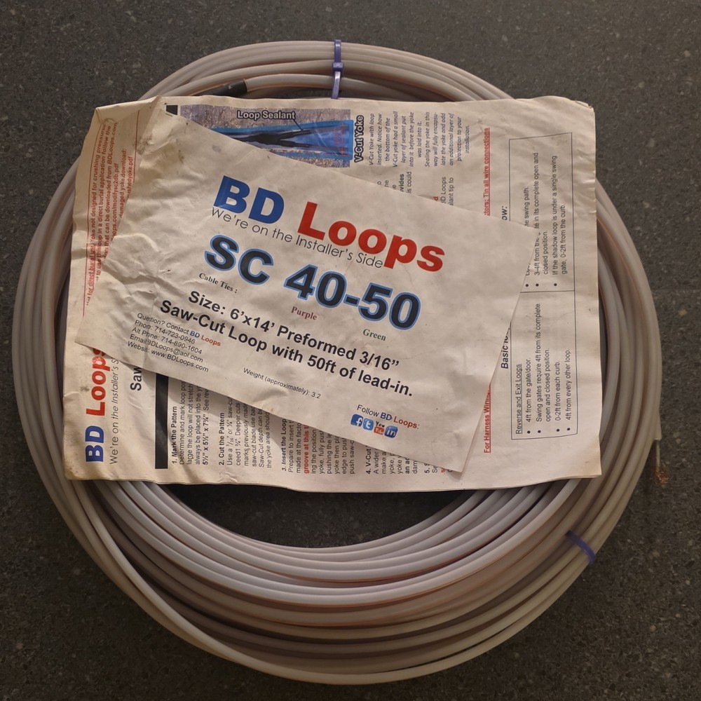BD Loops SC 40-50 Saw-Cut Loop 50ft Lead-In 6×14 Preformed 3/16″