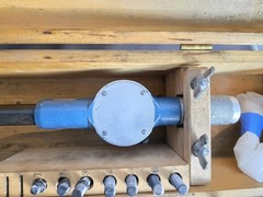 Dorsey Standard Dial Bore Gage No. 5 Range 78-203mm W/ All 7 Extensions & Adapt.