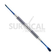 5 Pcs Molt Periosteal Elevator # 9 W/Blue Tips Dental Hollow Handle German Grade