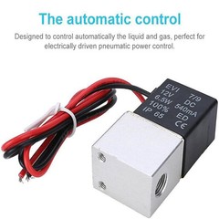 4PCS 1/4″ Fast Response Electric Air Water Solenoid Valve 12V DC Normally Closed