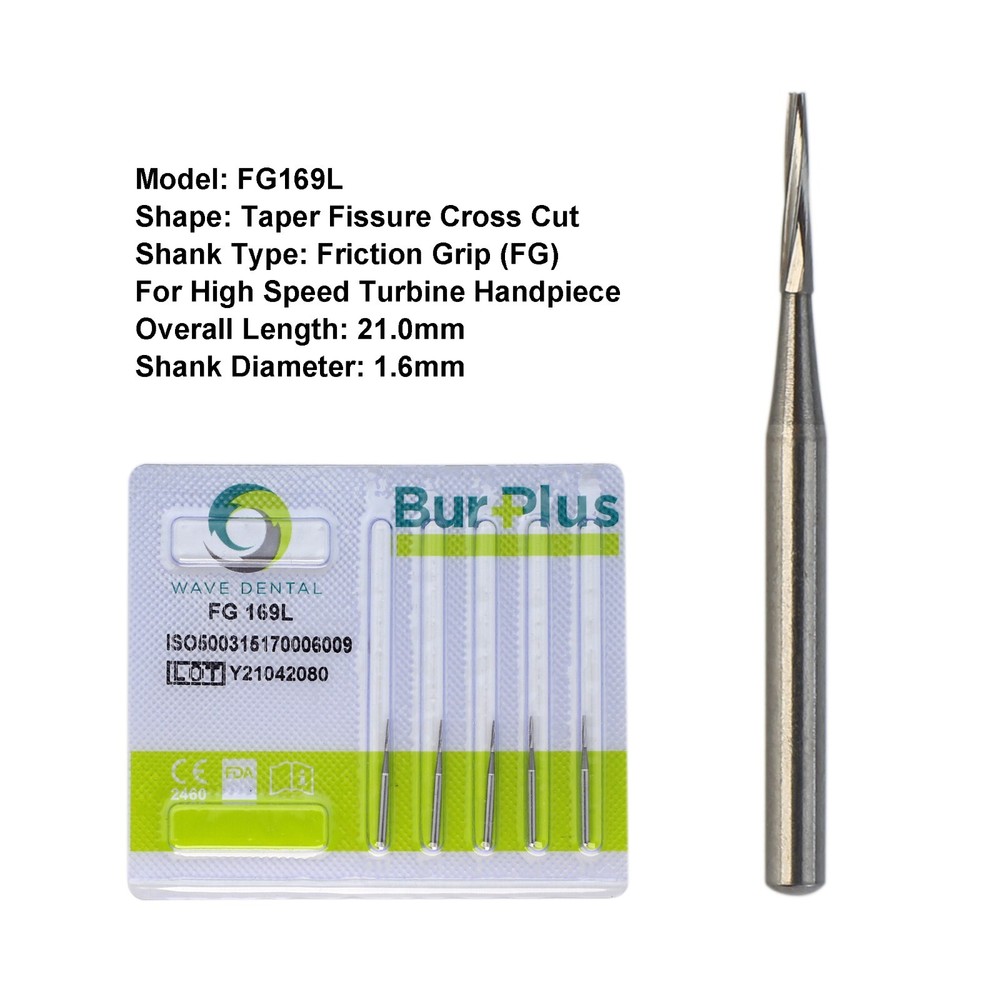 Wave Dental High Speed Handpiece Burs Carbide FG 169L 699 699L 701 701L 702 702L