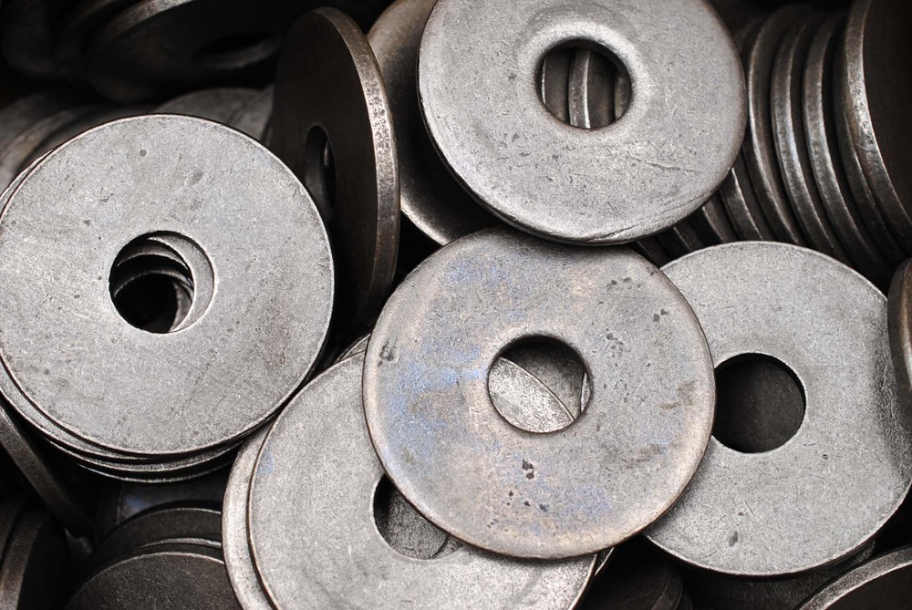 (20) Plain Steel 3/4 x 3 Heavy Dock Washer 1/4″ Thick – 3″ Diameter