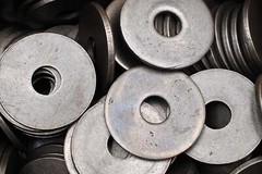 (20) Plain Steel 3/4 x 3 Heavy Dock Washer 1/4″ Thick – 3″ Diameter