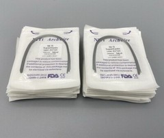 Dental Orthodontic Arch Wire Super Elastic Niti Round Rectangular Natural Form