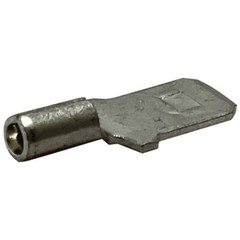 (100) Non Insulated 22-18 AWG Male Quick Disconnect .250 Wire Terminal Connector