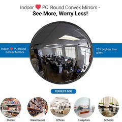 Wide Angle Convex Mirror Traffic Safety Driveway Street Parking Corner Mirror