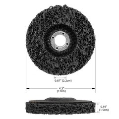 10 PCS 4.5″ x 7/8″ Black & Purple Poly Strip Discs, Rust Paint Oxidation Remover