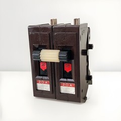 Wadsworth A220N 20 Amp 2 Pole 2P Type A METAL FOOT Circuit Breaker A220 WA220