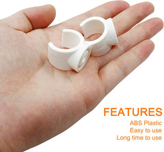 Litoexpe 3/4 Inch PEX Pipe Clamps, 20Mm PVC Pipe Holder, Plastic U-Hook PEX Pipe