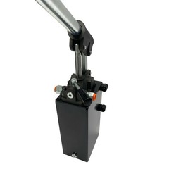 Hydraulic piston hand pump with valve for double acting cylinder 2.7 CID 5 quart