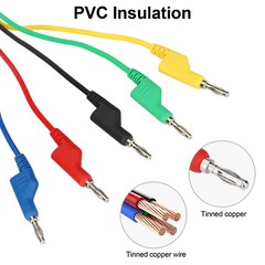 30pcs Multimeter Test Lead Kit 4mm Banana Plugs Probes Alligator Clips Wire Tool