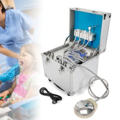 4 Hole Mobile Dental Box, Portable 4 Holes Mobile Dental Unit Turbine Unit
