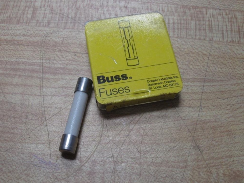 BUSSMANN ABC-2-1/2-R – 2.5A Fast Acting Ceramic Tube Elect. Fuse 250V (Pk of 5)