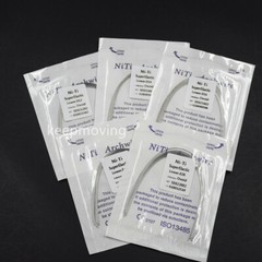 50 Packs Orthodontic Arch Wire Bracket Round Niti Super Elastic Natural Ovoid