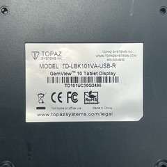Topaz TD-LBK101VA-USB-R USB Signature Terminal Power Tested