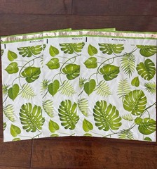 10 OR 20 Pack – 14.5×19″ XL Banana Leaves Designer Poly Mailers! Non-Padded!