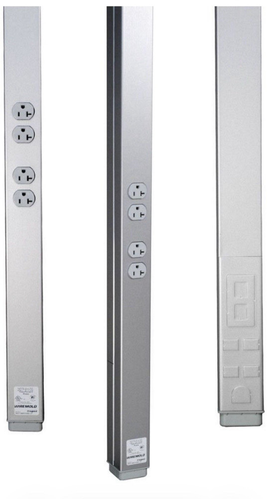 Wiremold 25DTP-E10DG Steel Express Tele-Power Pole Extender (2 X 5′) Pre-wired