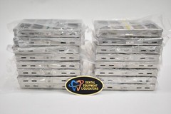 16 Brand New German Stainless Dental/Medical Sterilization Cassette Green/Yellow