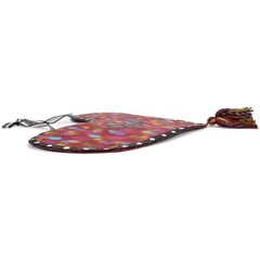 Demdaco Colorful Peace Heart Mesh Door Hanger, Aluminum, 22″x26″H